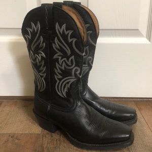 Ariat Boots Legend Mens 8.5 Black Square Toe Boots